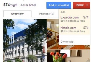Zdjęcie Google Hotel Finder